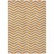Homeroots 3' X 5' Orange And Beige Chevron Washable Indoor Outdoor Area Rug 595331 - alternate 3