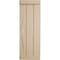 Ekena Millwork Rustic Three Board Joined Board-n-Batten Hand Hewn Faux Wood Shutters w/End Batten, 16 1/2"W x 44"H SHUBJE16X44HHPR - alternate 3