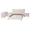 Baxton Studio Laria Modern White Teddy-Bear Fabric Queen Size 4-Piece Bedroom Set 253-13996-13998-13997-ZORO - alternate 3
