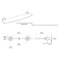 Gatco Glam Glass Vanity Shelf, Chrome 4636 - alternate 2