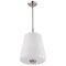 Nuvo Lune, 3 Light Pendant, Brushed Nickel Finish, Etched White Glass 60/8228 - alternate 3