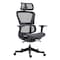 Homeroots Set of Two Black Adjustable Height Swivel Rolling Office Chair 638370 - alternate 2