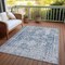 Homeroots 5' X 8' Navy Blue Oriental Washable Indoor Outdoor Area Rug 607609 - alternate 3