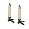Homeroots Set of 24 Off White Flameless Christmas Taper Candle, 24PK 517659 - alternate 2