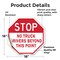 Signmission Stop No Truck Drivers Beyond This P, 18 Inch X 18 Inch, Vinyl Decal OC-D-18-266 - alternate 2