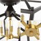 Jonathan Y Plains 12" 4-Light Modern Farmhouse Metal Open-Frame Pagoda LED Semi Flush Mount Mini Lantern, Oil Ru JYL7610G - alternate 2