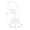 Space Seating 13 Series Deluxe AirGrid Back Drafting Chair, Rouge 13-37N20D-5812 - alternate 2