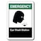 Signmission 10 in Height, Plastic, 10" x 7", ANSI-710ES Eye Wash Station ANSI-710ES Eye Wash Station - alternate 2