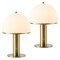 Jonathan Y Imani 12.3 in. Modern Metal Rechargeable Integrated Dimmable LED Table Lamp w/Touch Sensor, Bras, 2PK JYL1158A-SET2 - alternate 1