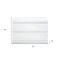 Homeroots 20" White Wood Two Drawer Nightstand 370734 - alternate 2