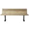 Jamestown Advanced Products 6' Countour Bench, Powder Coated Frame, Treated Pine Lumber, Pad Mount BCONT-6-TRL-S-PC---- - alternate 1