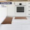 Lavish Home 2-Piece Waffle Bath Mat Set for Boho Bathroom Decor Non Slip Rugs for Shower, Tub, or Vanity ST-BATH3-NAT - alternate 8