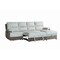 Homeroots Beige And Brown Fabric Sleeper L Shaped Three Piece Sofa and Storage Chaise Sectional 564422 - alternate 5