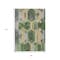 Homeroots 8' X 10' Green Gold And Silver Geometric Washable Indoor Outdoor Area Rug 618748 - alternate 2