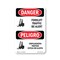 Signmission Safety Sign, OSHA Danger, 24" Height, Aluminum, Forklift Traffic Bilingual, A-1824-VPR-1265 OS-DS-A-1824-VPR-1265 - alternate 1
