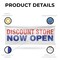 Signmission Discount Store Now Open, 18 Inch x 48 Inch, Vinyl Banner B-30546 - alternate 2