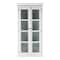 Homeroots 75in White Wood and Glass Double Door Storage Cabinet 397837 - alternate 4