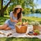 Vintiquewise Small Wood Chip Apple Picking Basket QI003151 - alternate 3