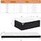 Simple Deluxe Folding Mattress Twin 3-Inch, Tri-Fold Mattress with Memory Foam, Foldable with Washable Cover, Flo 3A88HKMATTRESS3INTWIN - alternate 3