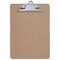 Universal Hardboard Clipboard, 1" Capacity, 8 1/2 x 11, Brown, 3PK UNV40304VP - alternate 2