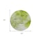 Homeroots 8' Artichoke Green And Lime Green Round Abstract Washable Indoor Outdoor Area Rug 577699 - alternate 3