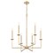 Z-Lite Gaultier  Modern Gold 6 Light Chandelier 6100-6MGLD - alternate 3