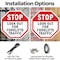 Signmission Stop Look Out for Forklifts Traffic, 10 inch X 10 inch, Aluminum Metal Signs, 2PK OC-A-2PACK-10-58 - alternate 3