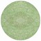Homeroots 8' Artichoke Green And Ivory Round Medallion Washable Indoor Outdoor Area Rug 617451 - alternate 3