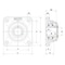 Ntn Flange Bearing, 4-Bolt, Ball, 1-1/4" Bore SUCF206-20 - alternate 2