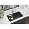Elkay Quartz Classic 33" x 22" x 9-1/2" Single Bowl Undermount Workstation Sink 4pc Kit Matte Black ELGRU13322WOMB0 - alternate 2