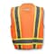Radians Polyester mesh front and back with solid pockets, Zipper Closure, Orange, Size 3X SV6HO-3X - alternate 3