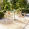 Flash Furniture Round Table Set, Aluminum, Plastic, Rattan, Stainless Steel, Grey TLH-ALUM-24RD-020BGECHR4-GG - alternate 3