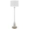 Homeroots 61" Chrome Traditional Shaped Floor Lamp With White Square Shade 526307 - alternate 3