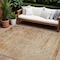 Homeroots 9' X 12' Copper And Terra Cotta Abstract Washable Indoor Outdoor Area Rug 605582 - alternate 1