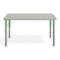 Flash Furniture Plastic Adjustable Height Classroom Activity Table-Light Gray/Sage, 47.25x23.5 YU-YCY-060-RECT-TBL-SAGE-GG - alternate 2