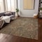 Homeroots 3' X 5' Brown Charcoal And Brick Red Damask Washable Indoor Outdoor Area Rug 603305 - alternate 2