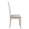 Homeroots Set of Two Gray and Natural Fabric And Wood Slat Back Dining Side Chairs 554615 - alternate 2