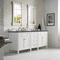 James Martin Vanities Brittany 72'' D Vanity, Bright White Vanity w/ Parisien Bleu Silestone Top w/ Wireless Charger 655-V72-BW-FPBL - alternate 3