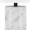 Homeroots 30" White and Gray Marble Table Lamp With White Drum Shade 546109 - alternate 3
