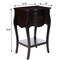 Homeroots Dark Brown Chocolate Single Drawer Night Stand 388902 - alternate 2