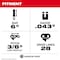 Milwaukee Tool Gauge Saw Chain and Guide Bar Set 49-16-2843 - alternate 2