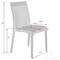 Leisuremod Weave Mace Indoor/Outdoor Dining Side Chair, White, 2PK MC19W2 - alternate 2