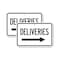 Signmission Deliveries with right arrow, 12'' X 18'' 2 Signs, Heavy Gauge Aluminum, 2PK A-1218-2PACK-2625 - alternate 1