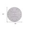 Homeroots 8' Lavender And Ivory Round Animal Print Washable Indoor Outdoor Area Rug 600626 - alternate 4