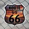 Signmission Route Us 66 Sunset, 6 inch X 6 inch, Plastic Sign, 2PK SHI-P-2PACK-6-482 - alternate 2