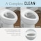 5Seconds Brand Non-Electric Bidet Toilet Seat Elongated Soft Close Round Warm White 499800 - alternate 4