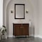 James Martin Vanities Kinnsden 36" Single Vanity, Sable Oak w/ 3 CM Siberian Silestone Top D680-V36-SBK-3SFR - alternate 2