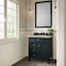 James Martin Vanities Brittany 30" Single Vanity, Black Onyx, w/ 3 CM Tajnar Eclos Top 650-V30-BKO-3TJR - alternate 2