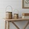 Homeroots Set of Two Natural Wood And Steel Bucket Pot Planters, 2PK 632615 - alternate 3