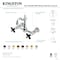 Kingston Brass Two-Handle Wall Mount Bridge Kitchen Faucet, Matte Black KS2440PKX - alternate 2